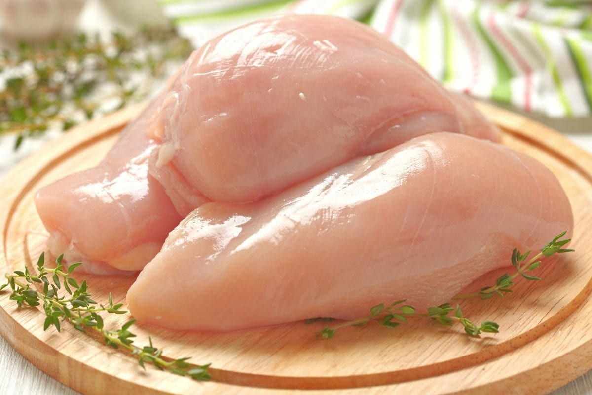 Raw Chicken Breasts with Herbs