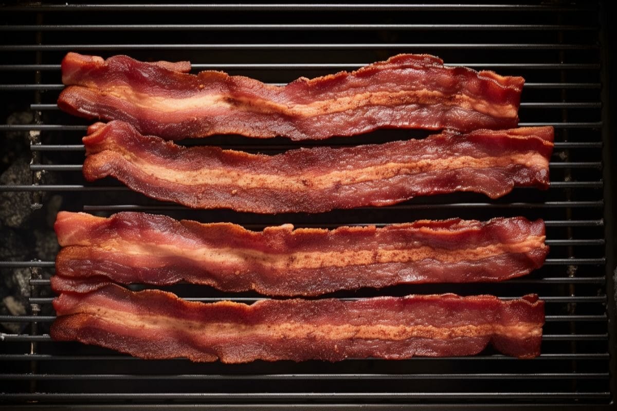 bacon on a bbq grill