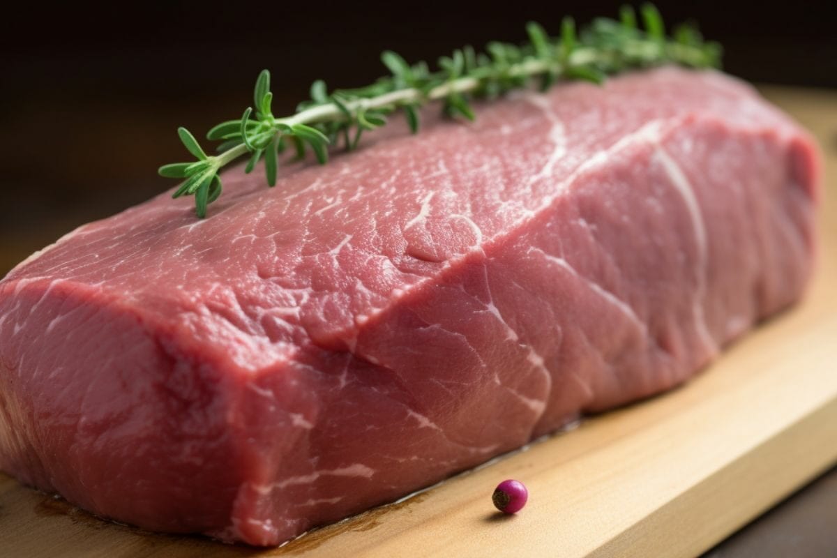 raw tenderloin steak