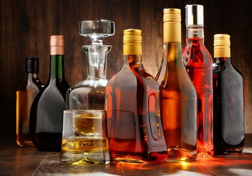 Alcohol Bottles Lineup