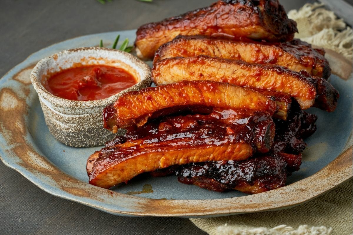 Spicy BBQ Pork Ribs with Ketchup