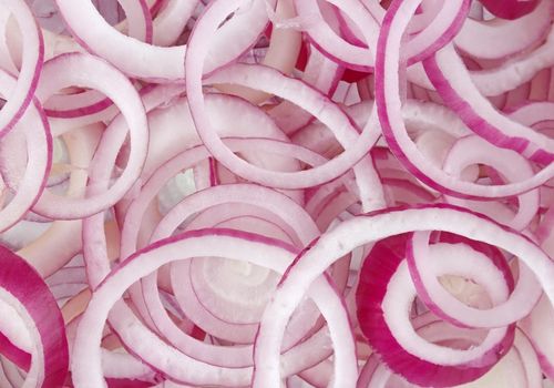 Raw Chopped Red Onions