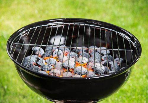 Outdoor Grill with Blistering Briquettes