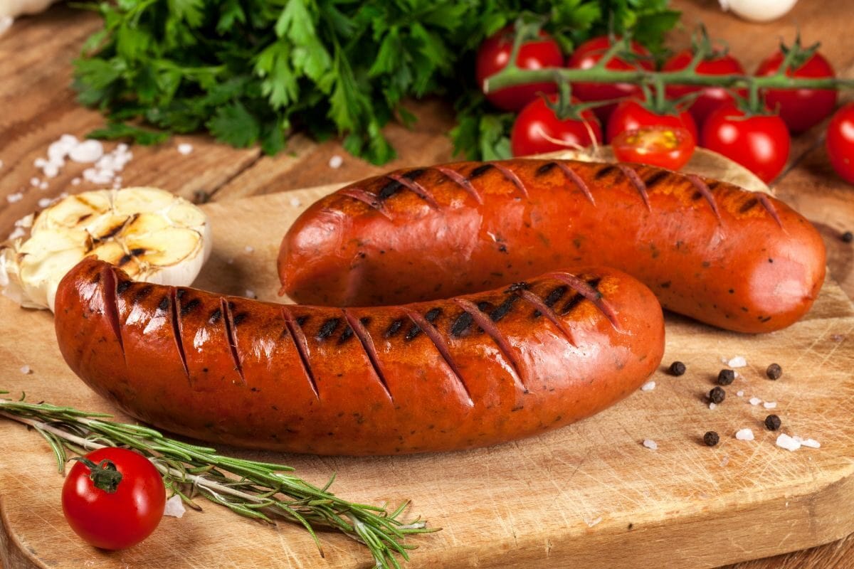 Grilled Sausages with Other Ingredients