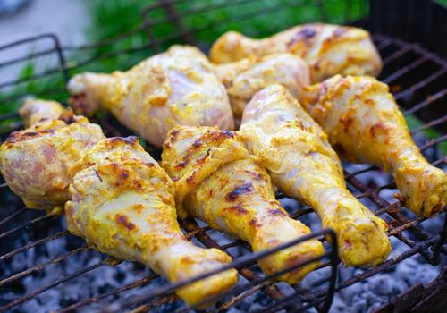 Charcoal Grilled Chicken Drumsticks