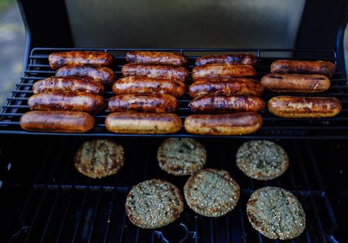 Grilled Patty and Sausages