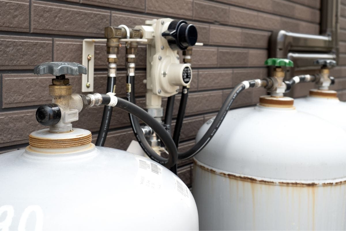 Household Propane Gas Connection