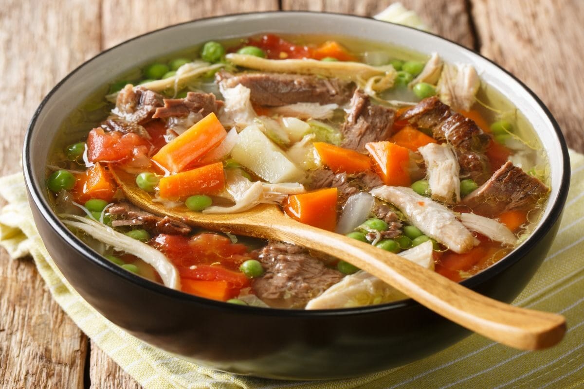 Authentic Pulled Pork Stew with Veggies