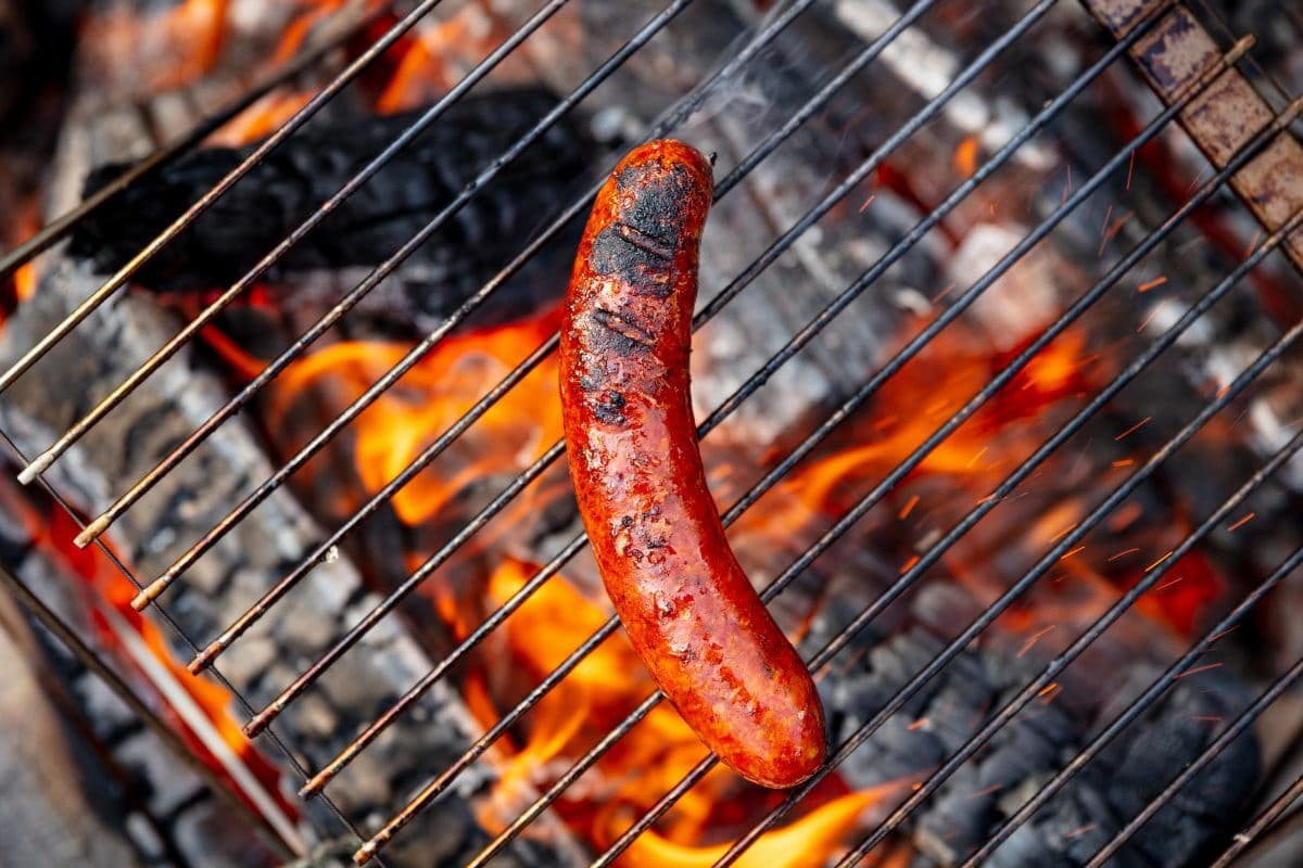 Sausage Roasting on a Campfire