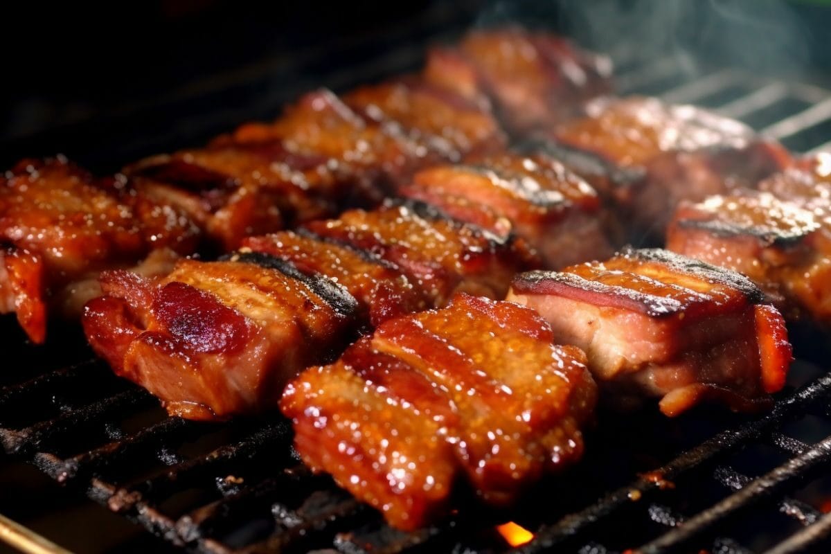 Juicy Grilled Pork Belly on the Grill