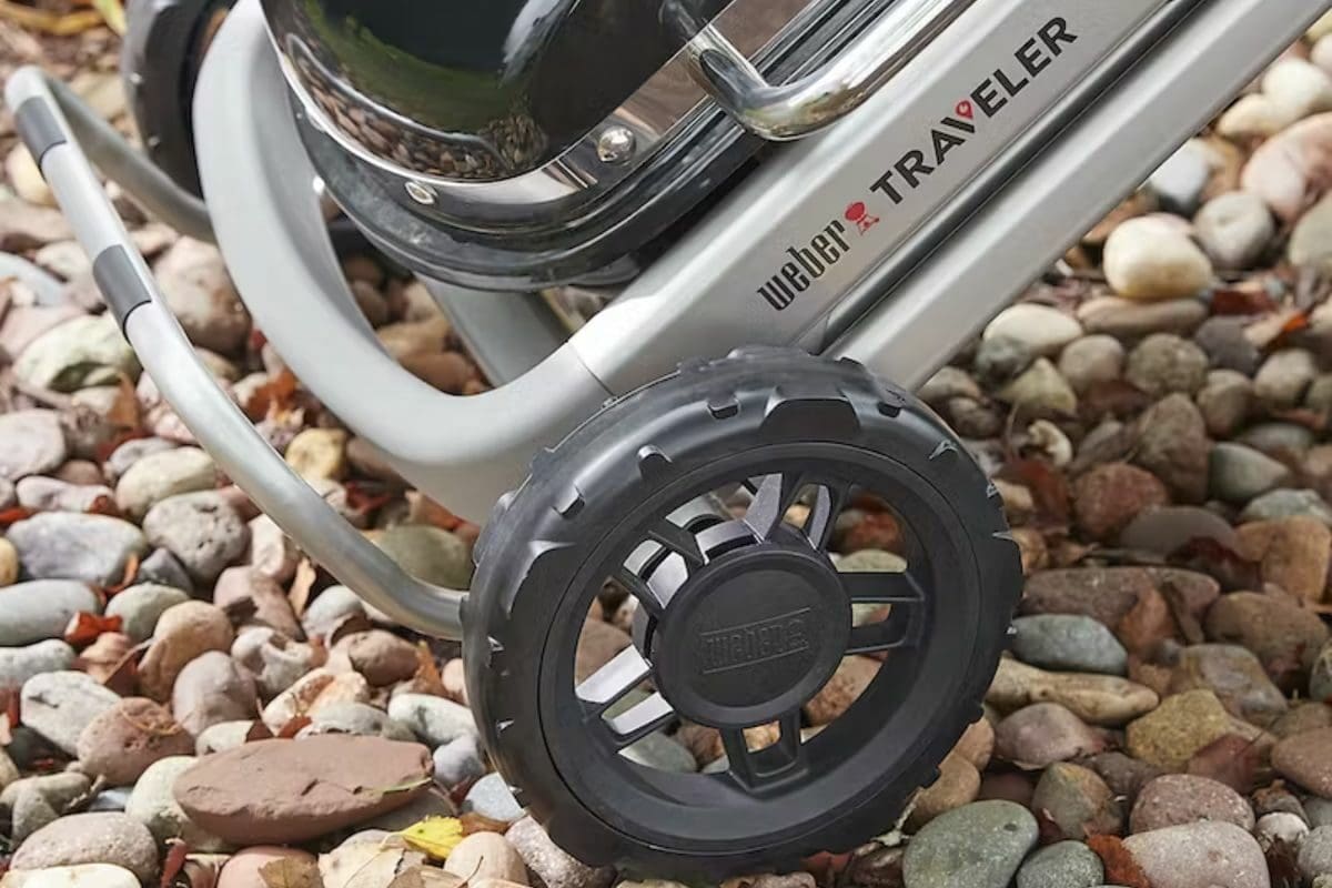 Weber Traveler Portable Grill Easy Travel Wheels