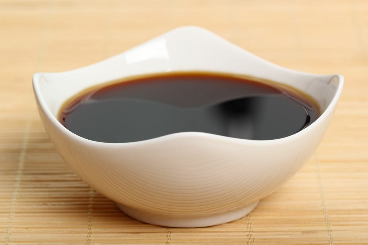 Worcestershire Sauce in a Ceramic Bowl
