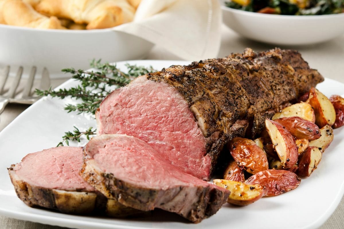 Roasted Prime Beef Tenderloin with Roasted Potatoes