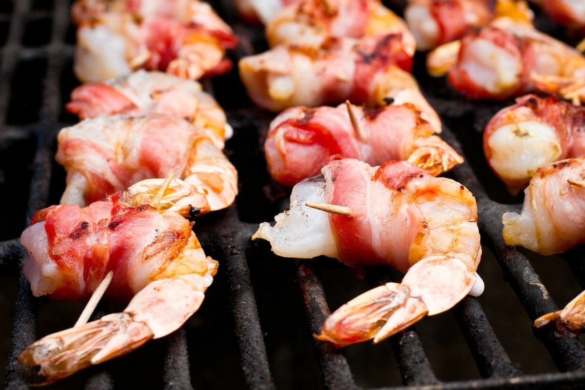 Bacon Wrapped Shrimps on the Grill