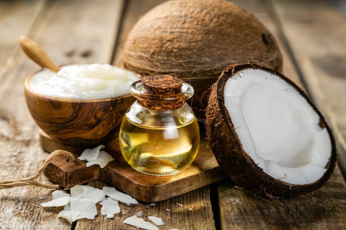 Coconut Oil with Coconuts