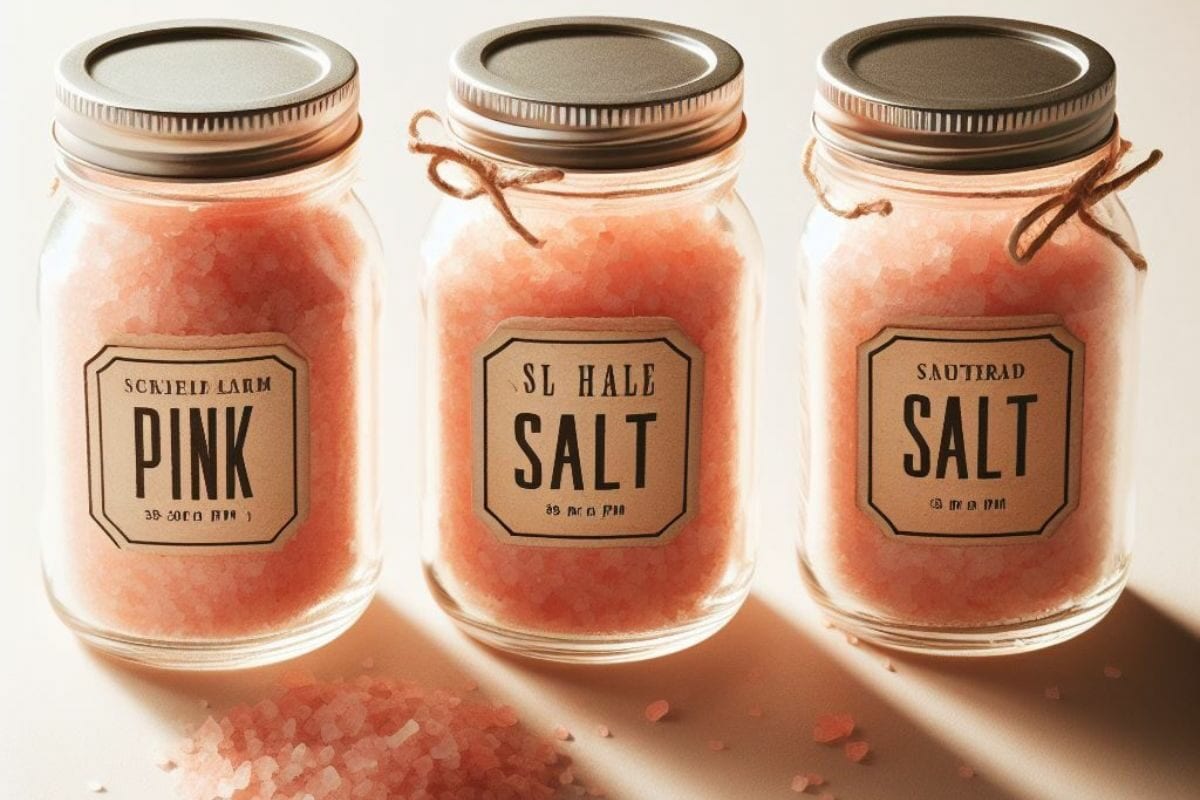 Cured Pink Salt in Three Bottles