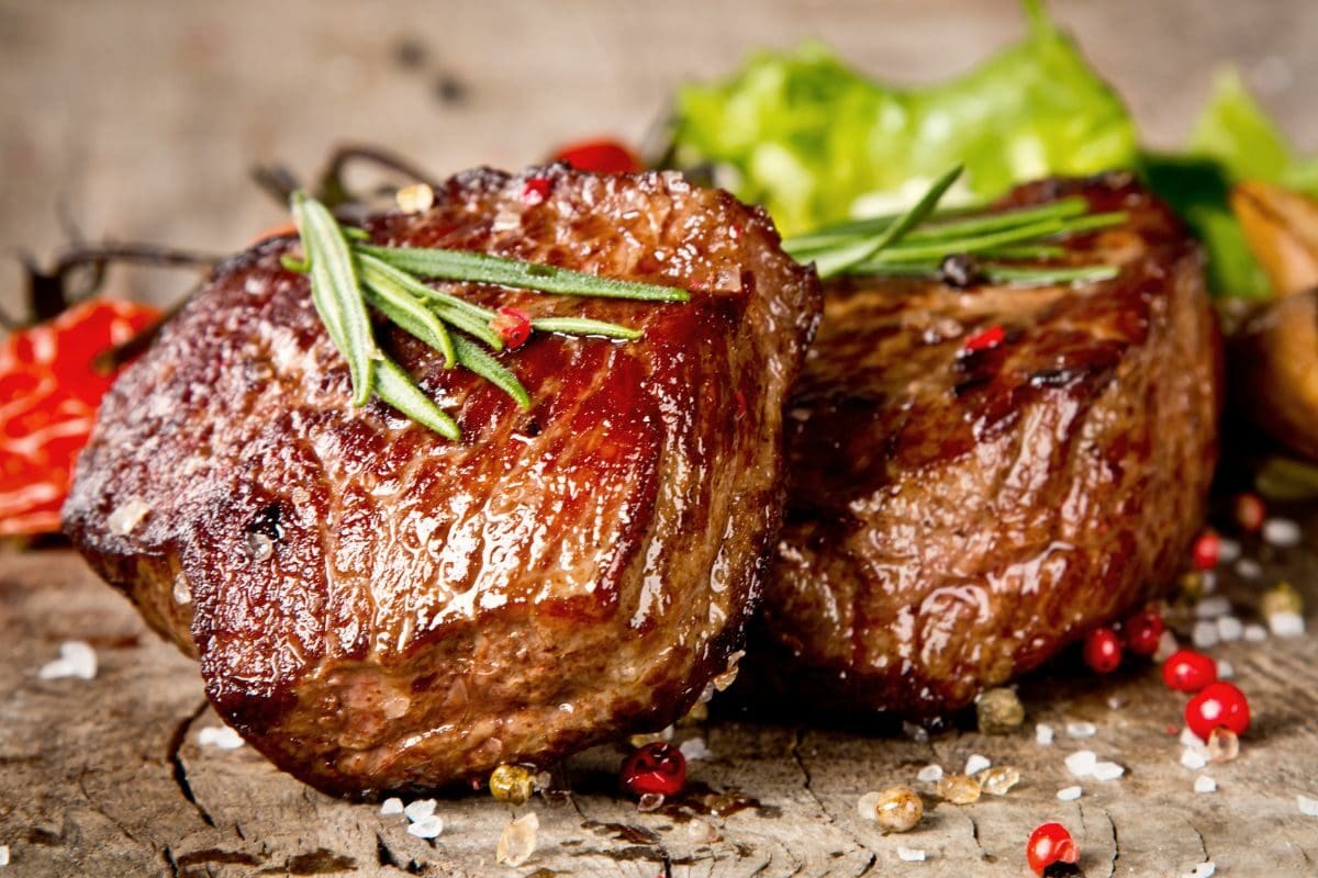Delicious Beef Steaks with Herbs and Spices