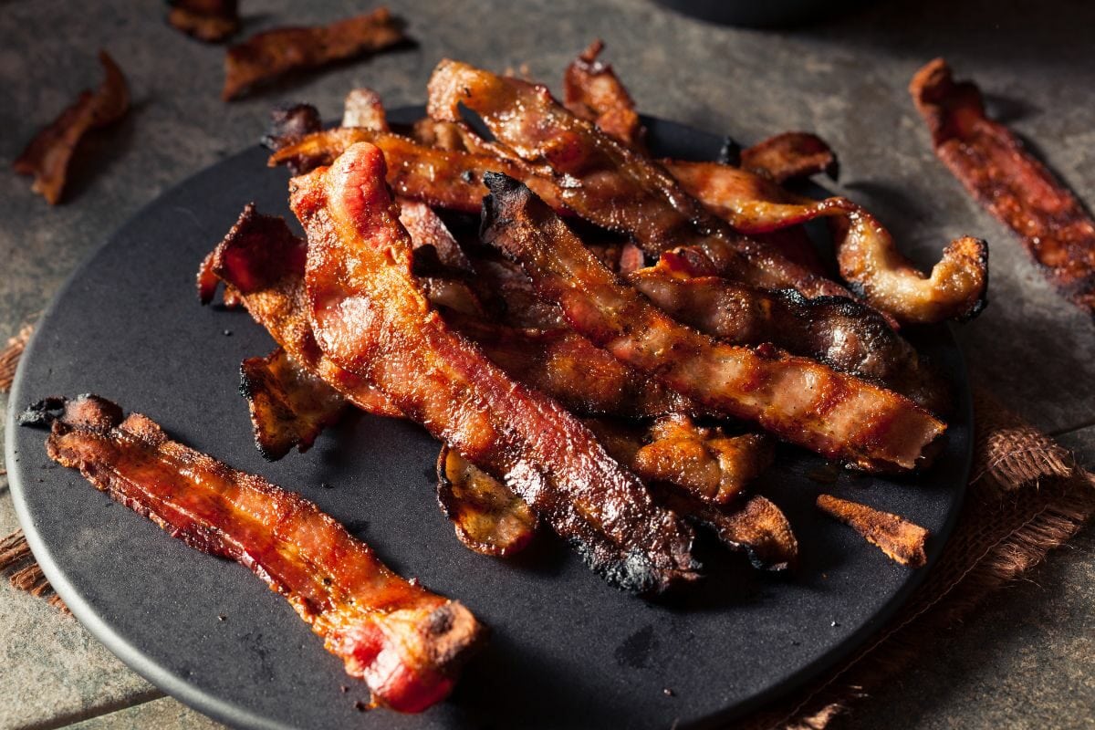 Greasy Hot Grilled Bacon