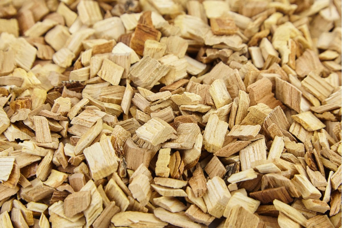 Soak wood chips for an electric smoker