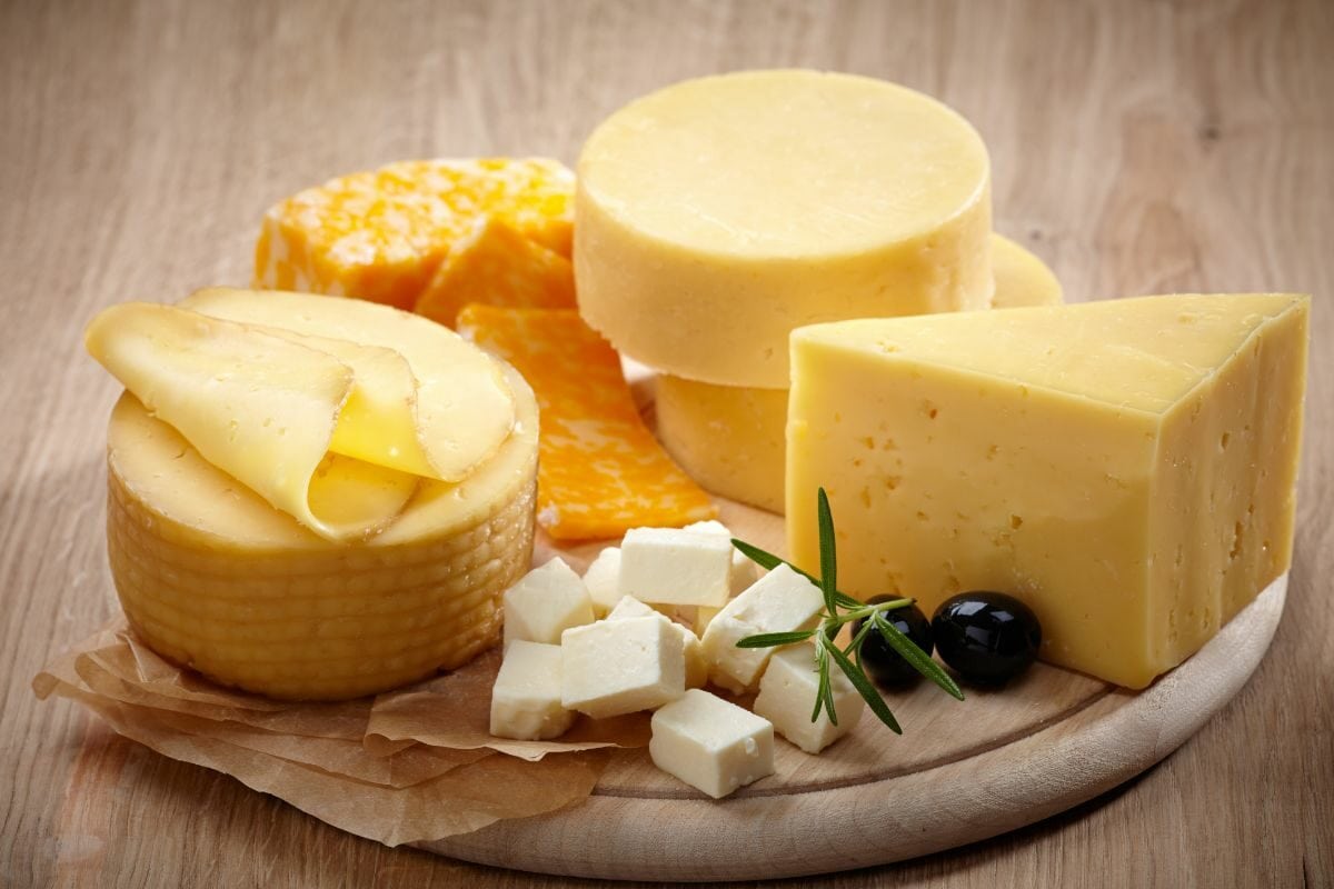 Various Types of Chees on the Board