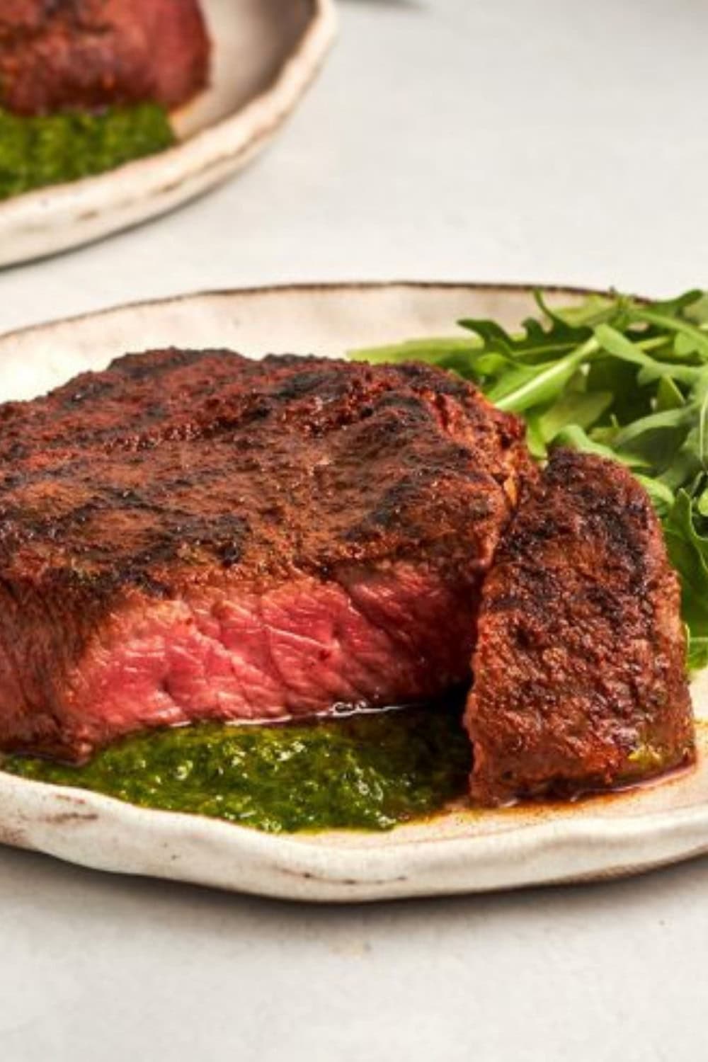 Grilled Beef Tenderloin Filets with Chimichurri Sauce