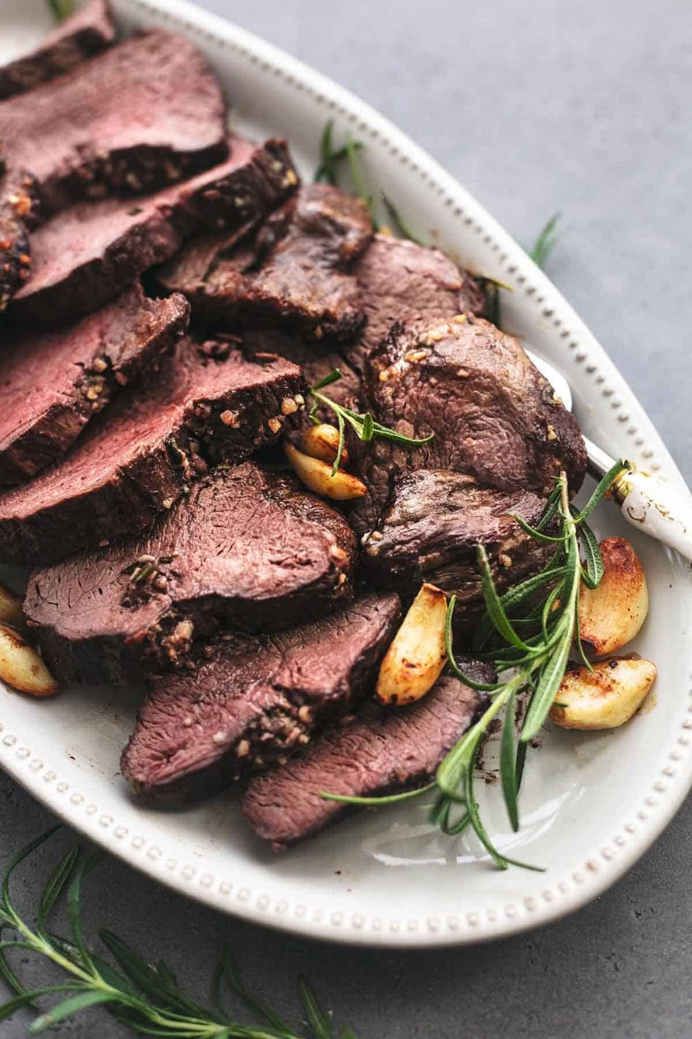 Roasted Garlic Butter Beef Tenderloin