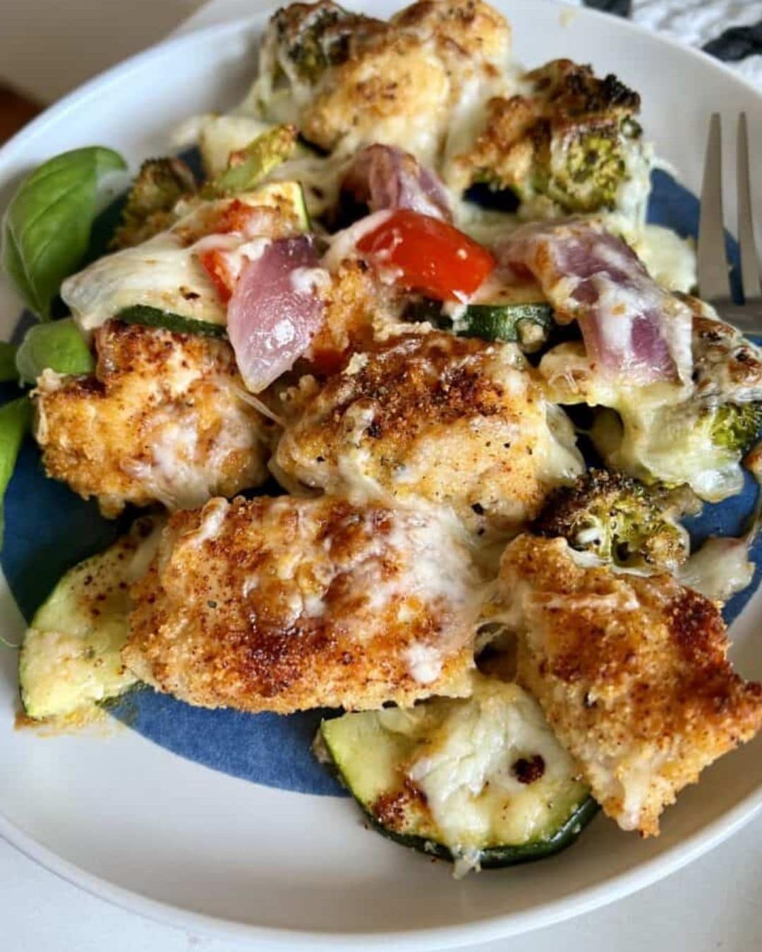 Cheesy Chicken Veggie Sheet Pan