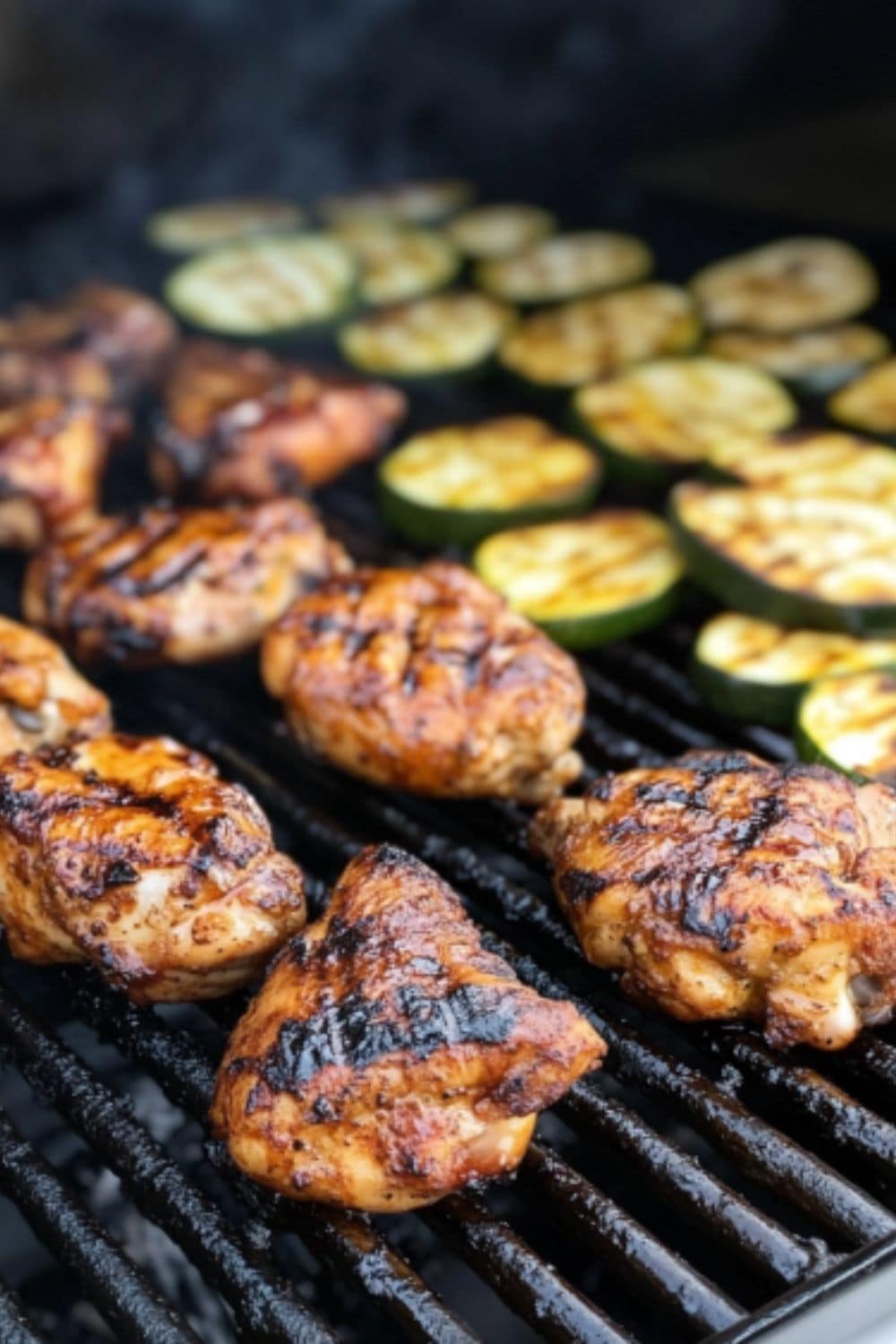 Healthy Grilled Thighs and Zucchini