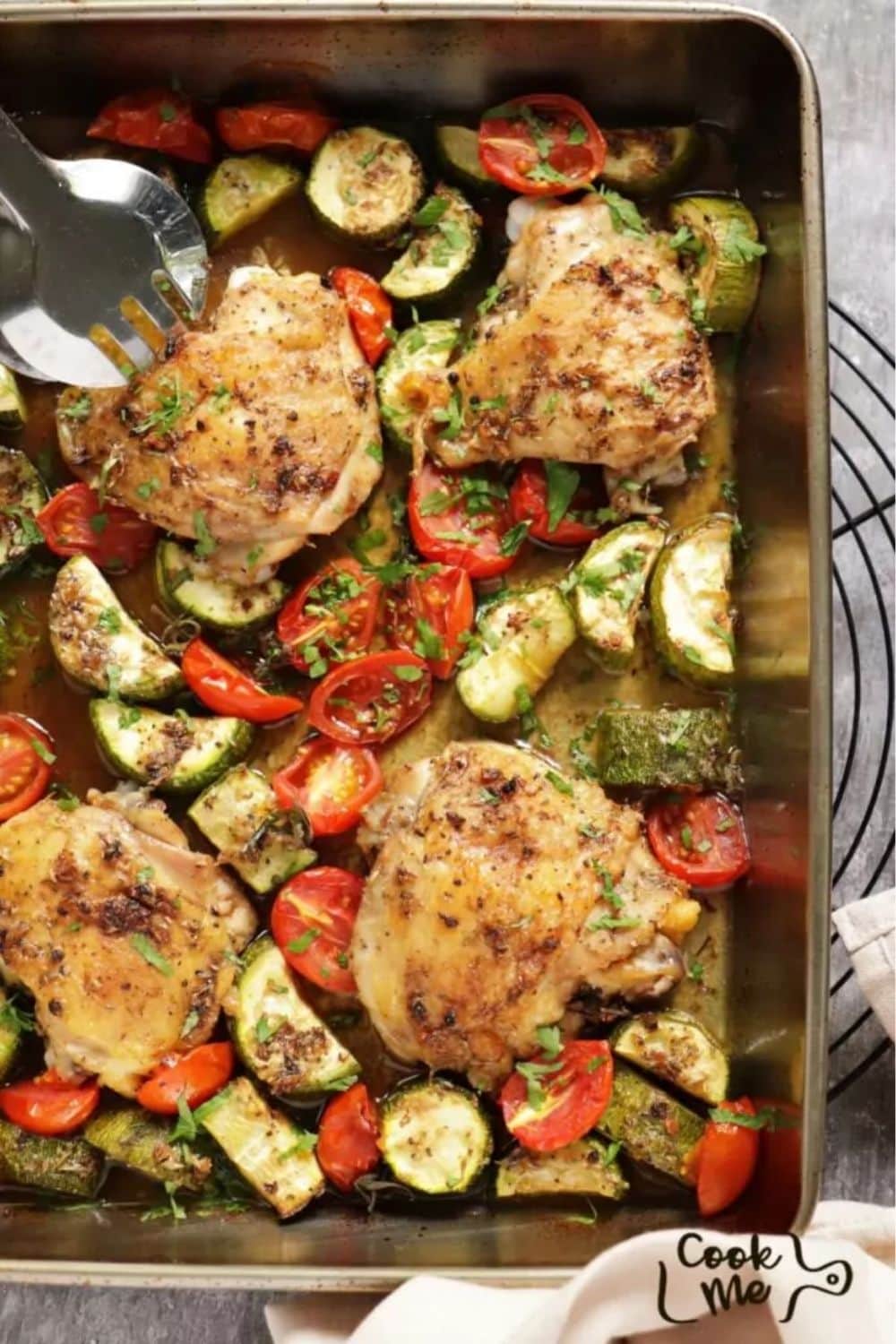 Herb and Spice Chicken Zucchini and Tomatoes