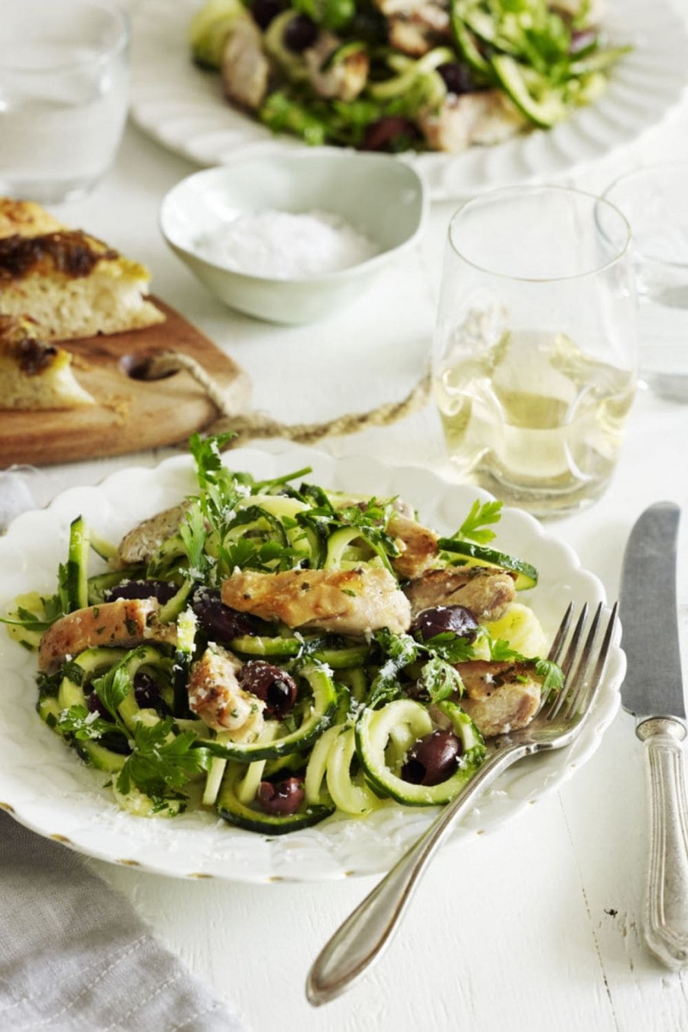 Herbed Chicken Thighs with Zoodles