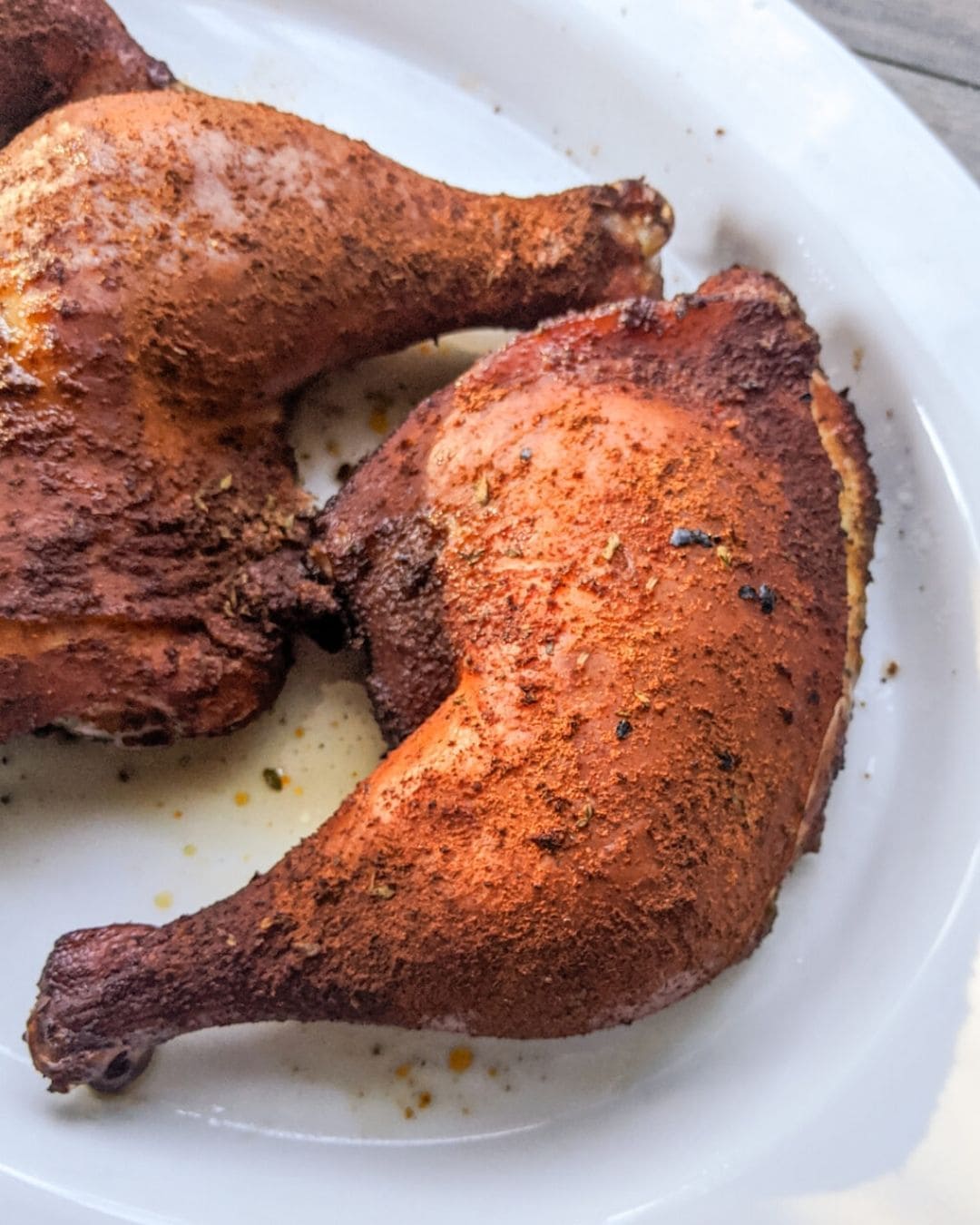 Simple Smoked Chicken Quarters